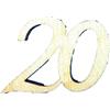 Petra's Bastel News Petra S Kit Creativo News a gez3320 strame Decorazione, 20 x Compleanno Numero, 33 mm