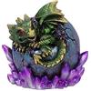 Nemesis Now - Statuetta di dragonling con Smeraldo e dragonling, 12,5 cm