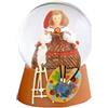 DRW Palla Acqua Menina Miniatura 6,5 cm Altezza (Margherita Rosso)