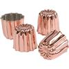 patisse 43003 - Set di 4 stampi per canalina in Rame, 45 mm, 4,5 cm