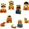 DRW Presepe per bambini, 5 pezzi, in resina da 9 cm