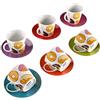 DONREGALOWEB Tazze caffè Ciambelle Simpson Set 6, Vario, 220 ml de capacidad