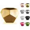 CONCRETTE - Vaso per fiori in cemento, motivo geometrico, Ø 9 cm/Ø 12 cm, 17 colori