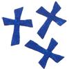 Petra's Bastel News A-KRF2540-50 Croce in Feltro, 40 mm, Colore: Blu Scuro, 50 Pezzi