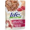 LifeCat Natural per Gatti Adulti da 70 gr Gusto Tonno con Manzo e Prosciutto di Pollo