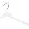 Gruccia plastica TP 01 per capospalla sottile bianca da 42 cm