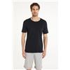 Tezenis T-shirt Con Taschino In Cotone Uomo Nero