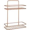 Metaltex serie Reflex Copper - Mensola rettangolare 2 piani - (403512)