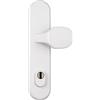 ABUS 122361 - Bandella protettiva HLZS814 W EK, con protezione cilindro di forma circolare, colore: Bianco