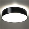 Plafoniera da Soffitto Tonda in PVC 2xE27 ARENA 35 Nera da interno