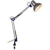 Trio Leuchten Trio 5029010-47 Lampada a Morsetto da Tavolo, 58 cm, Nickel Opaco