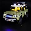 GEAMENT Set di Luci LED Compatibile Con LEGO Land Rover Defender Modello da Costruire - Kit di illuminazione per Technic 42110 (Modello di mattoncini non incluso)