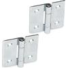Ganter Normelemente GN 136-ST-40-40-C 136-ST-40-40-C-Cerniere in lamiera-Acciaio, Zincato, Blu passivato, Länge: 40mm x 40mm, Set di 2 Pezzi