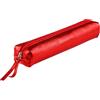 Clairefontaine 400003C Trousse slim in vera pelle, 4x2.5x19.5 cm, color Rosso