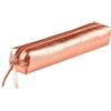 Clairefontaine 400002C Trousse slim in vera pelle, 4x2.5x19.5 cm, color Rame