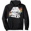 Star Wars Millennium Falcon Retro Rainbow Stripe Felpa con Cappuccio