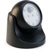 Proxinova Faretto LED a Batterie con Sfera Estraibile Rotazione 360°, 150 Lumen, Faretti LED Esterno con Sensore di Movimento PIR, Luci di Sicurezza, Pratico Fissaggio a Muro