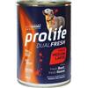 Prolife Dual Fresh Manzo e Oca Adult Medium/Large Umido per Cani - 400 g - KIT 6x PREZZO A CONFEZIONE