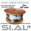 FMC cavi speciali Cavo Ethernet CAT.5e nero bobina 305 metri in Rame per uso esterno interno CU