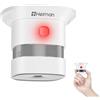 Heiman Mini Rilevatore di Fumo - Red Dot Design Award - Certificato TÜV EN 14604, CE, UKCA, DBI e RoHS, Sensore Fotoelettrico, Batteria 10 Anni Sostituibile, Test & Silenzio (1 PCS)