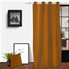 Soleil d'ocre, Spirit Tenda con occhielli, Cotone lavato, Bronze, 140x250 cm