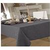 CALITEX Tovaglia in Tessuto 150 x 300 cm Ombra Damascato Grigio Scuro
