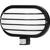 Virone LASO Lampada da Esterno con Sensore di Movimento - Fino a 60W - IP44 - Impermeabile (lampadina Acquistata Separatamente) (nero)