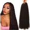 YDDM Passion Twist Hair, 7 confezioni da 18 pollici Water Wave Crochet for Long Bohemian Hair Trecking YDDM Passion Extension sintetiche (4#, 7 Packs-18inch)