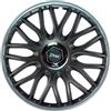 AUTO-STYLE J-Tec Set di 4 Copricerchi Orden SR 15 Pollici Grigio/Argento + Anello Cromato