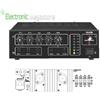 MONACOR PA-888 AMPLIFICATORE MIXER MONO PA 100VOLT 2 ING MIC 100W SONORIZZAZIONE