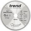 Trend Lama per sega circolare CraftPro TCT per piano di lavoro in alluminio e plastica, diametro 250 mm x 84 denti x foro 30 mm, punta in carburo di tungsteno, CSB/AP25084