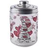 Excelsa 65387, Gnome Sweet Home Barattolo con Coperchio, 800 ml., Vetro, Cm. 10 x 10 x H. 15