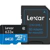 Lexar - Microsdxc 633x 64gb W/ada-black