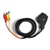 Ekon - Cavo Scart Rca Con Switch-nero
