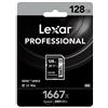 Lexar - Sdxc Pro 1667x 128 Gb-black