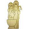 Sagoma in legno Nativita' Country grande
