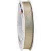 Präsent - Nastro di Raso Glitterato Color Crema-Oro, Rotolo da 20 m, Larghezza 15 mm