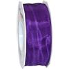 Präsent - Nastro in taffetà Lione con filo viola 40 mm di larghezza, 25 m di lunghezza