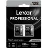 Lexar SDXC Professional 1667x 128GB V60 2-pack