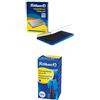 Pelikan 331017 Cuscinetto Inchiostrato, per Timbri, Colore Blu e Metallo, 70 x 110 mm, Dimensione Medium/Medio+ Inchiostro per Timbri a Tampone senza Olio Sellar 4K, 28 ml, Blu