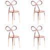 QEEBOO set da 4 sedie RIBBON CHAIR METAL FINISH - 2x80002PG