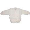 BABY DISTRIBUTION Cardigan scaldacuore incrociatino coprifasce lana La Rocca bimba neonato panna rosa TU
