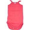 BABY DISTRIBUTION Body bodino intimo cotone biologico neonato bimba senza manica bretellina Rapife fragola 24 m