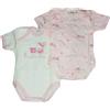 BABY DISTRIBUTION Bi-pack body intimo bimba neonato mezza manica Ellepi bianco rosa Af4820 1 m