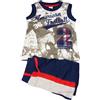 BABY DISTRIBUTION Completo maglia canotta pantaloncino bimbo neonato Ellepi blu 9 m