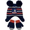 BABY DISTRIBUTION Cappello paraorecchie con muffole bimbo Disney Mickey blu tg 50