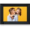 Hyjoy Cornice Digitale Hyjoy 10,1 Pollici WiFi Cornici Digitali con Display IPS Touch Screen HD, Sensore di Luce, Rotazione Automatica, per Condividere Foto o Video Ovunque Tramite l'app AiMOR (Nero)