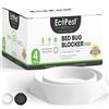 ECOPEST Trappole per Cimici dei Letti - Confezione da 4 | Bed Bug Blocker (Pro) Intercettori Trappole (Bianca) | Monitor, Rilevatore e Trappola per le Gambe del Letto
