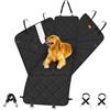 Looxmeer Coprisedile Auto per Cani, Telo Auto per Cani per Sedile Posteriore, Antistrappo Antiscivolo con Rete Visibile, Ideale per Auto, SUV, Nero