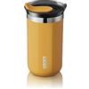 WACACO Octaroma Lungo Tazza Termica Caffe con Isolamento Sottovuoto, 10 fl oz(300ml), Bicchiere da Viaggio in Acciaio Inossidabile a Doppia Parete con Coperchio, Giallo